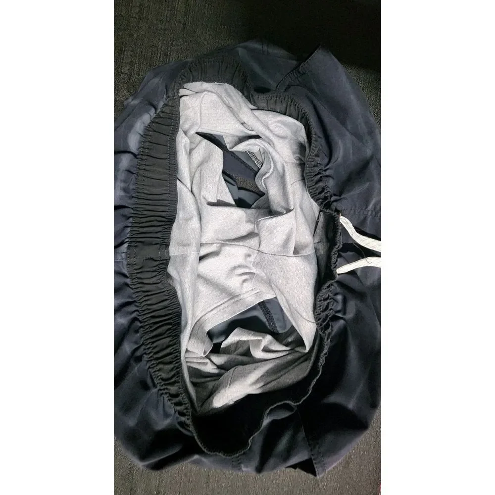 Men's Lined VUORI Striped Performance Active KORE Shorts‎ Medium Drawstring EUC